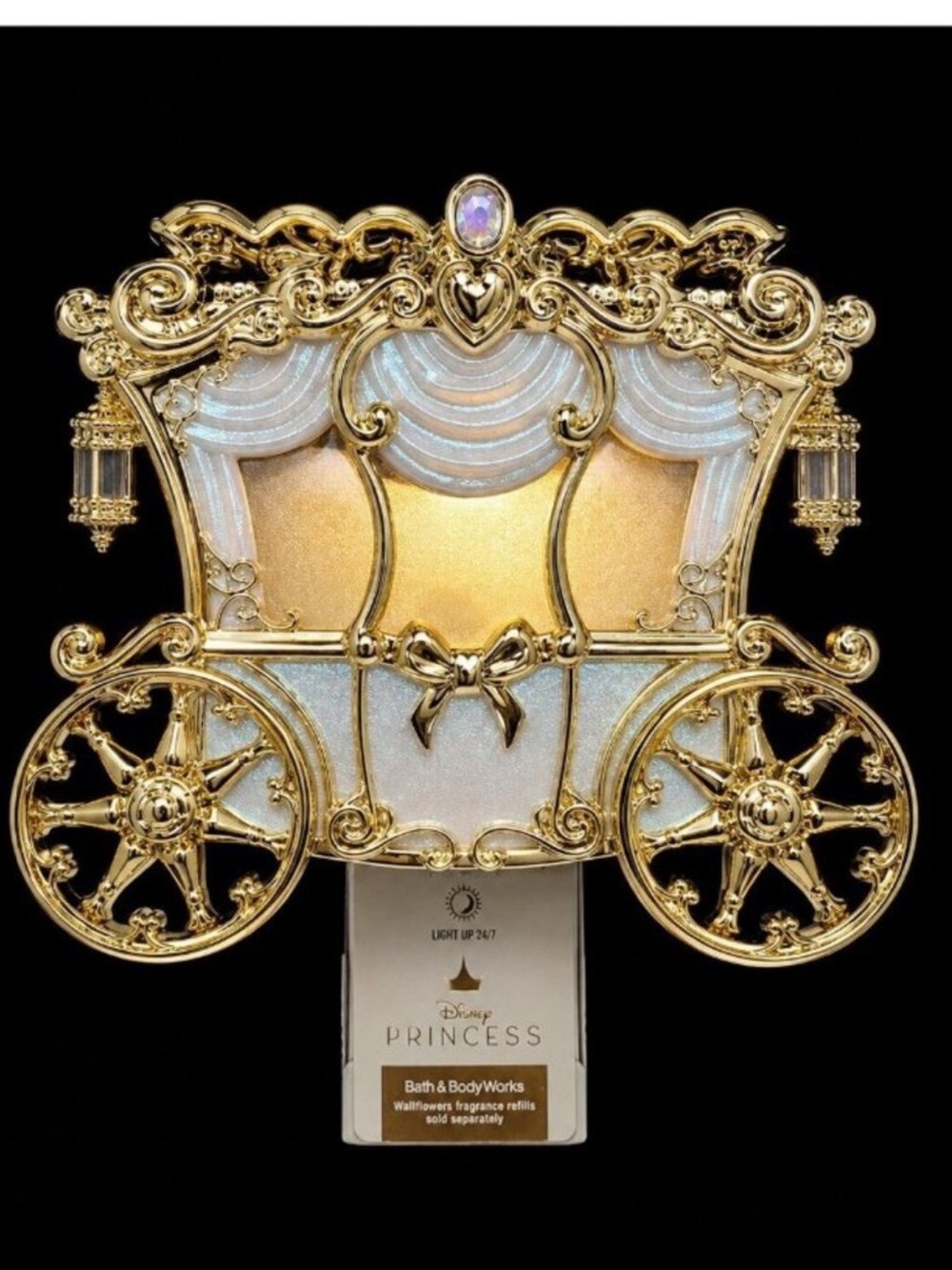 BBW Disney Cinderella Wallflower Plug In Projector and Wallflower Refill NWT